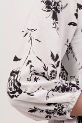 Women's Casual Tops (White Printed)